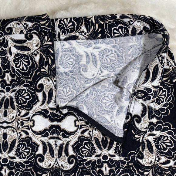 Nue Options Woman's Zipper Back Damask Stretch Pencil Skirt Sz 14 - Picture 3 of 4